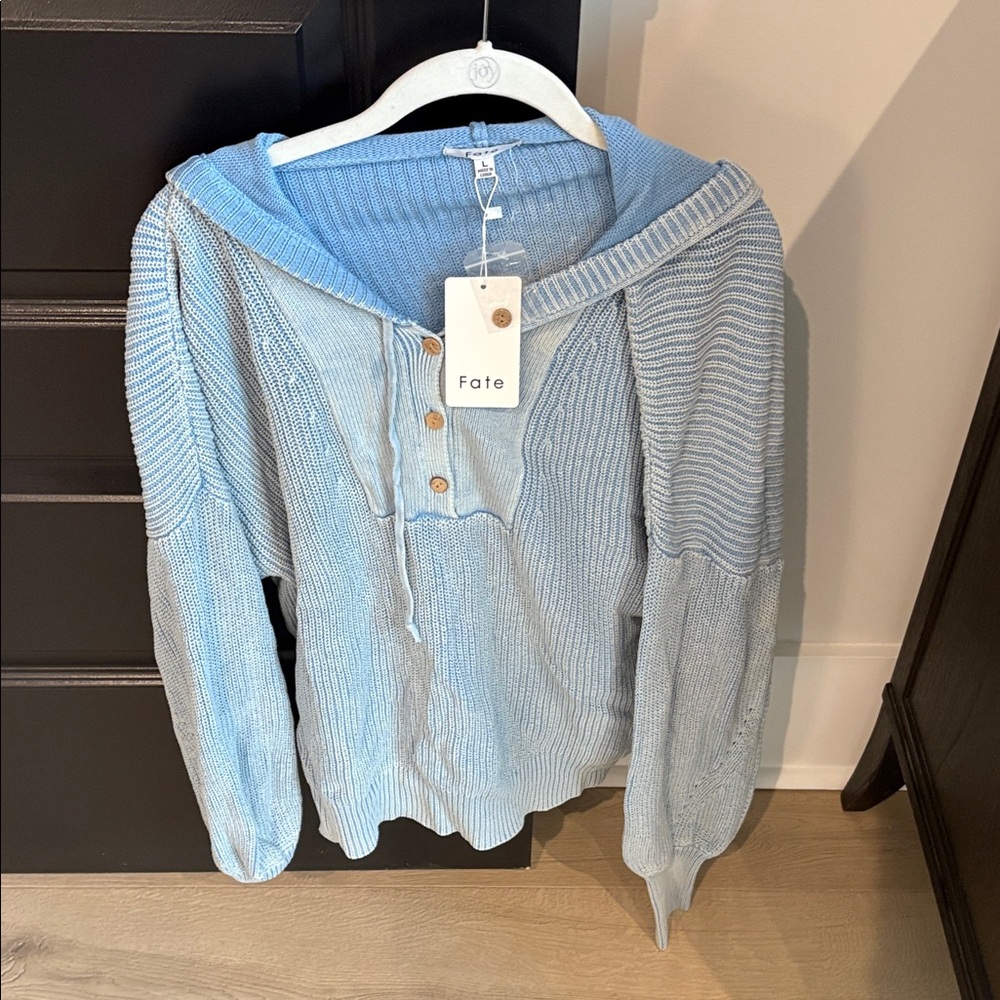 Fate Sky Blue Knit Pullover
